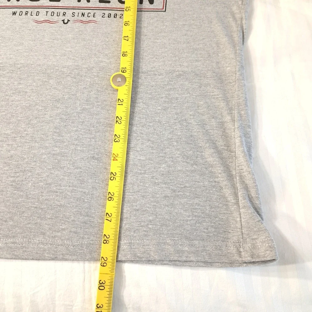 True Religion Men's Graphic T-Shirt Logo Size L Gray Short Sleeve‎ Loungewear